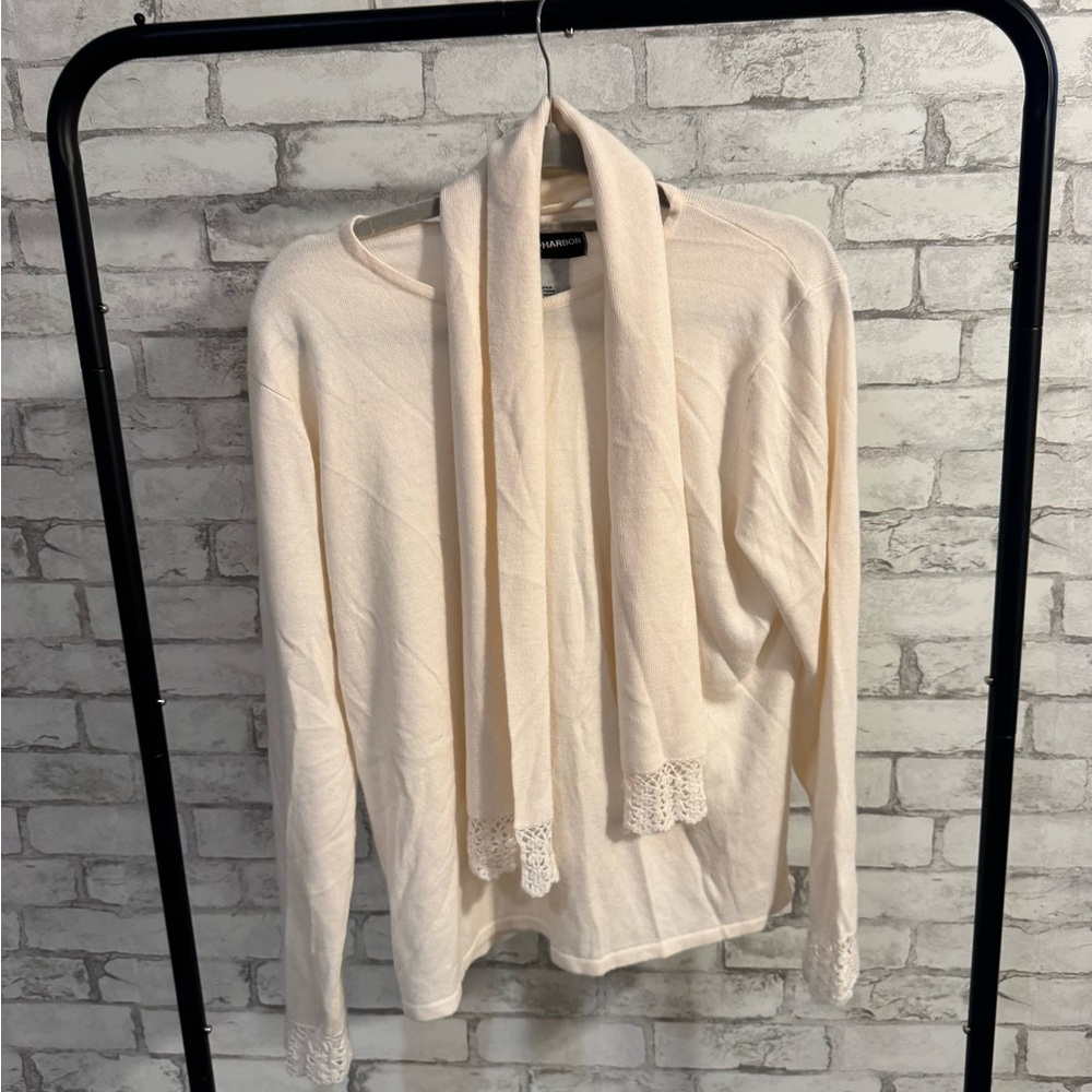 Sag Harbor Ivory Knit Top